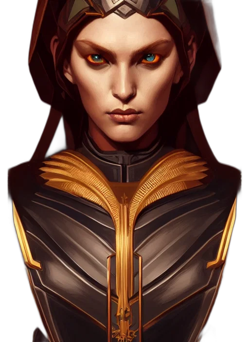 face, fantasy art, concept art, comic book art transparent PNG cut-out