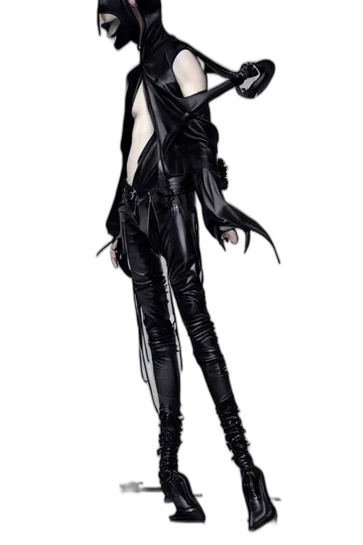 staff, jacket, mask, weapon transparent PNG cut-out