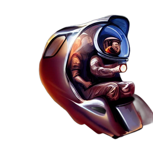 robot, jewelry, concept art, 3d render transparent PNG cut-out