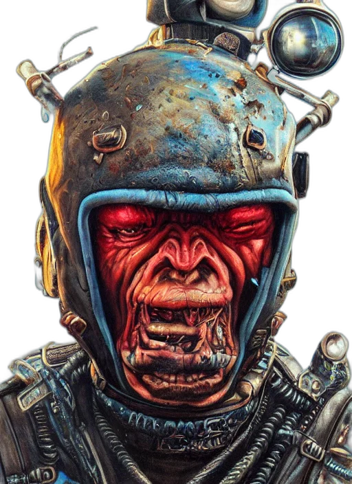 face, mask, robot, creature transparent PNG cut-out