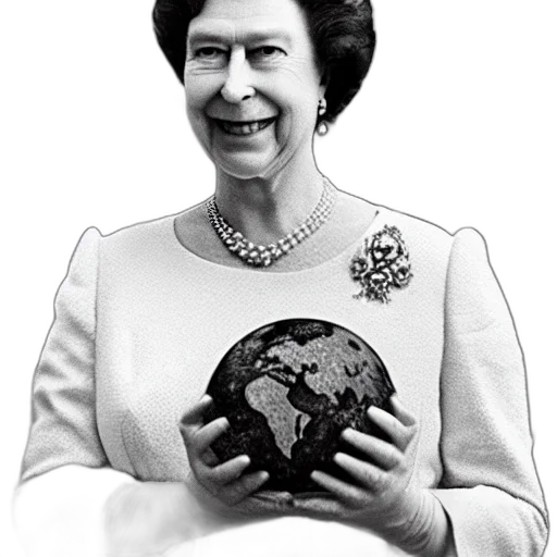 crown, jewelry, face, hat, queen, england, holding, earth transparent PNG cut-out