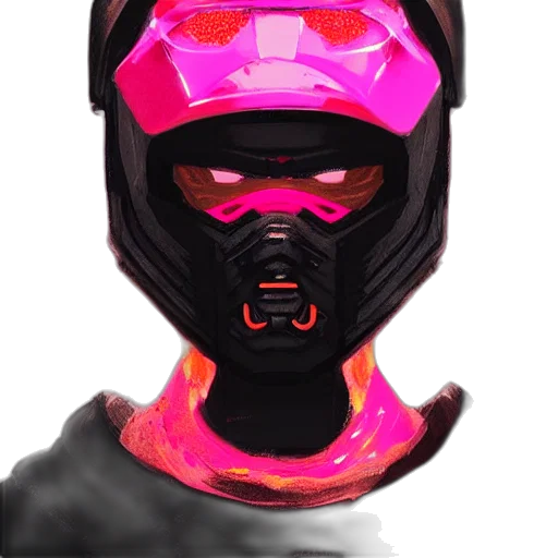mask, face, robot, jacket transparent PNG cut-out