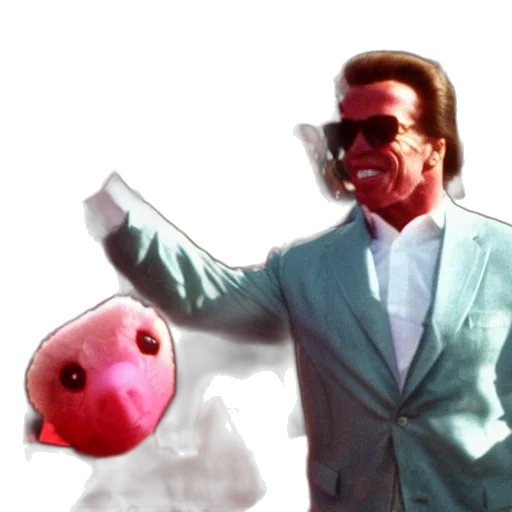 jacket, mask, robot, vaporwave transparent PNG cut-out