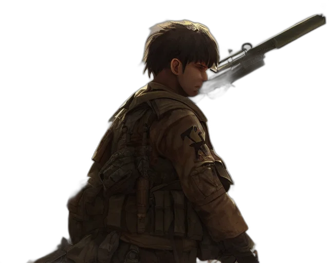 weapon, staff, jacket, sword transparent PNG cut-out