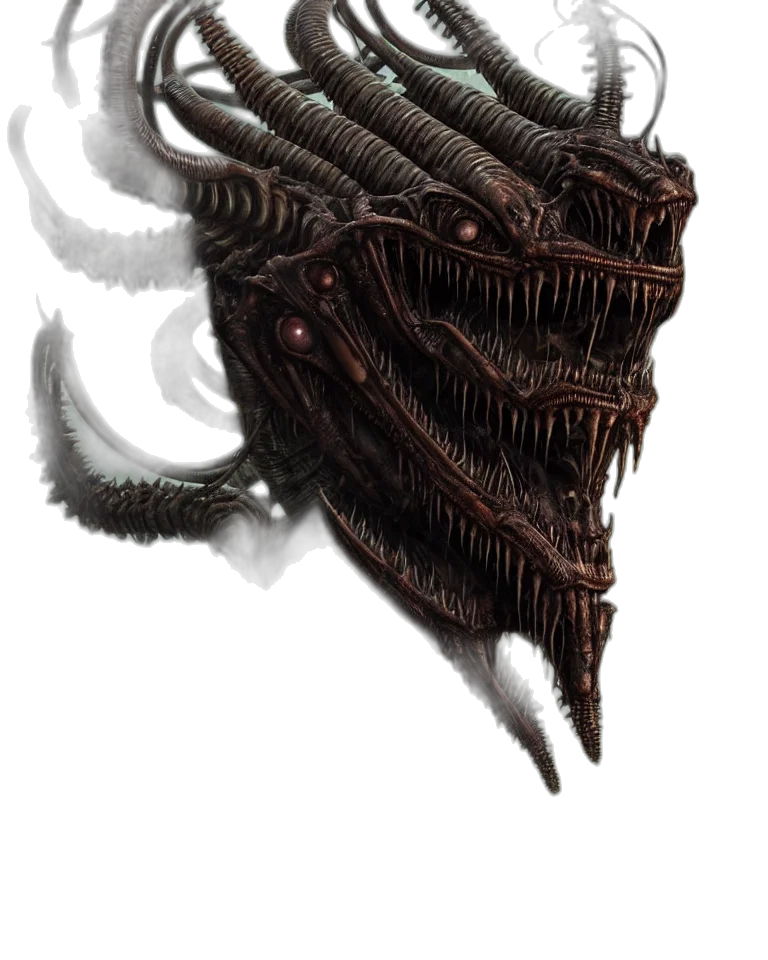 mask, dragon, creature, face transparent PNG cut-out
