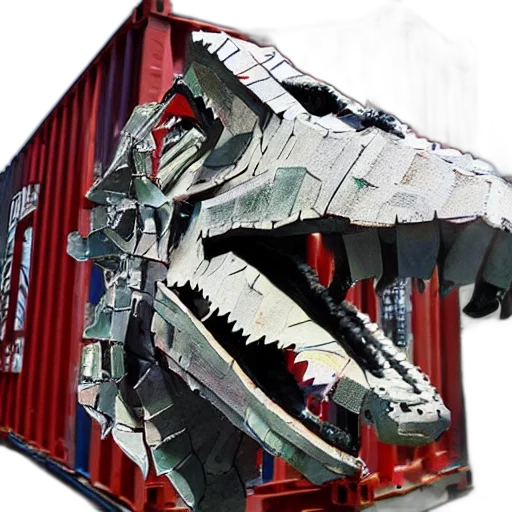dragon, shoes, weapon, 3d render transparent PNG cut-out