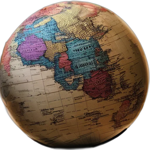 earth tones, world, inside, globe transparent PNG cut-out
