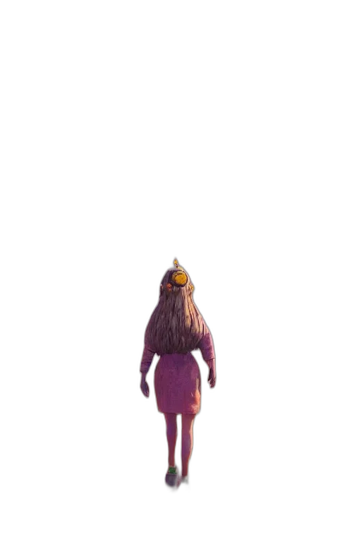 dress, creature, hair, animal transparent PNG cut-out