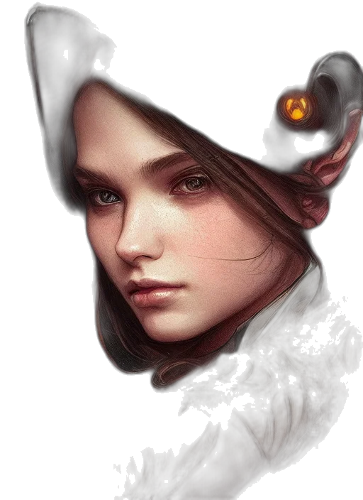 face, hat, mask, crown, fantasy art, photorealistic, concept art, oil painting transparent PNG cut-out