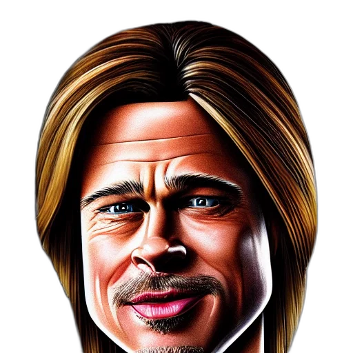 face, hair, mask, photorealistic transparent PNG cut-out