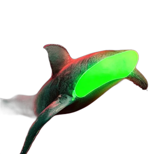 weapon, umbrella, animal, creature, 3d render, concept art, photorealistic, vaporwave transparent PNG cut-out