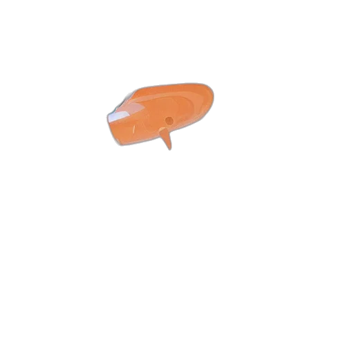 shoes, hat, umbrella, weapon, 3d render, photorealistic, concept art, orange transparent PNG cut-out