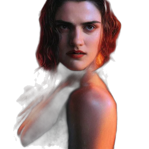 face, hair, creature, dress, photorealistic, fantasy art, concept art, watercolor transparent PNG cut-out