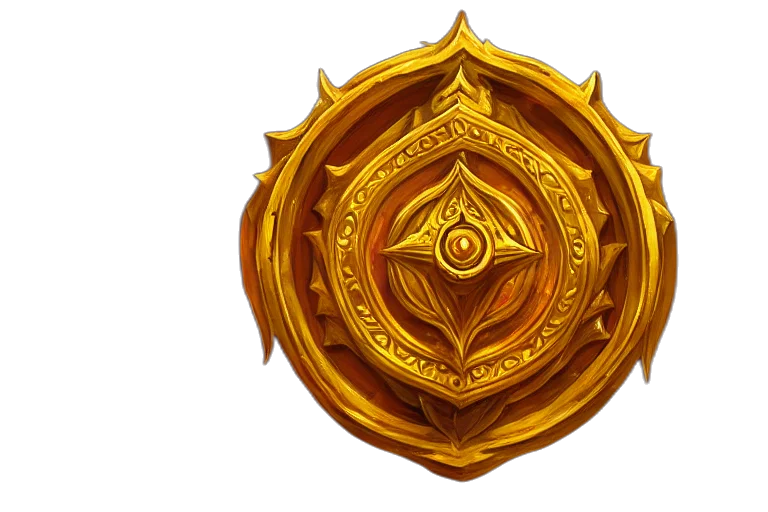 crown, jewelry, staff, sword, 3d render, concept art, fantasy art, golden transparent PNG cut-out