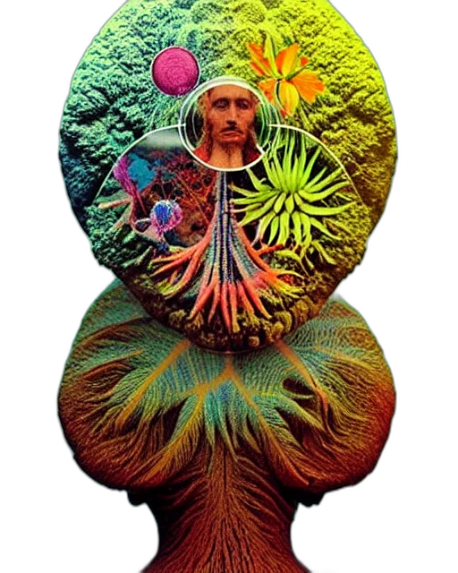 flower, mask, face, creature transparent PNG cut-out