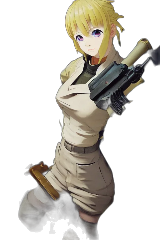 weapon, staff, robot, sword, anime, concept art, cartoon, pixel art transparent PNG cut-out