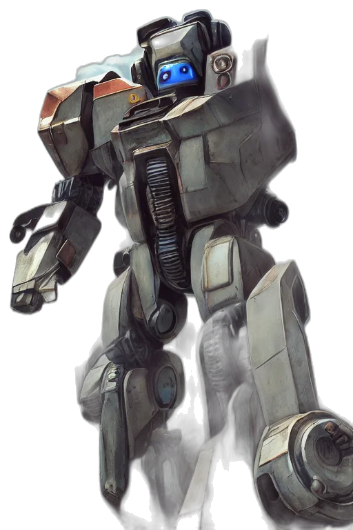 robot, weapon, concept art, fantasy art transparent PNG cut-out