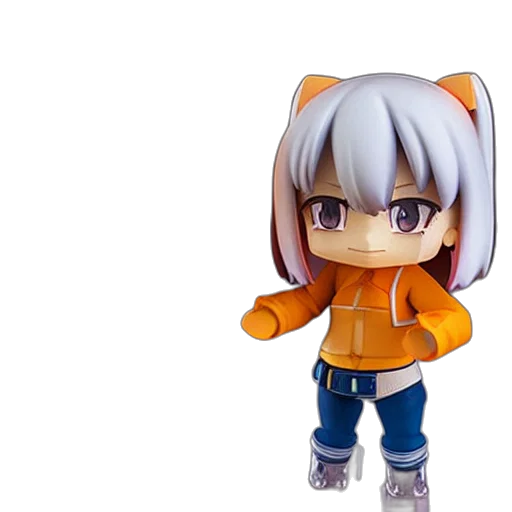 jacket, 3d render, anime, concept art, pixel art, taco, nendoroid, figurine transparent PNG cut-out