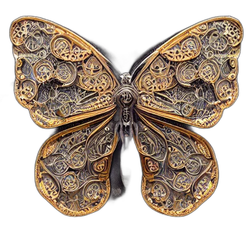 jewelry, crown, staff, photorealistic, 3d render, golden, wonderful, mechanical transparent PNG cut-out