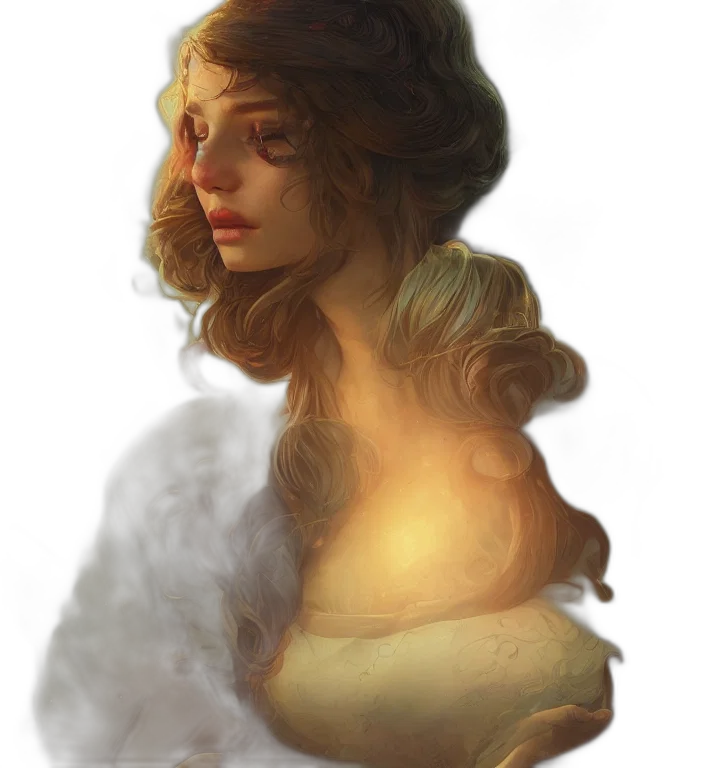 face, crown, dress, mask, fantasy art, concept art, oil painting, photorealistic transparent PNG cut-out