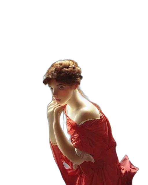 dress, staff, crown, jewelry transparent PNG cut-out