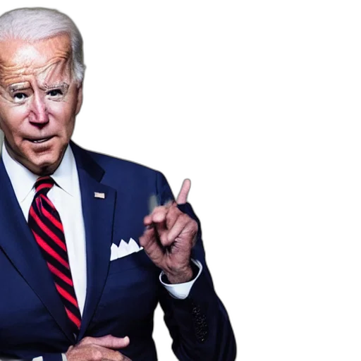 joe, biden, red, mohawk transparent PNG cut-out