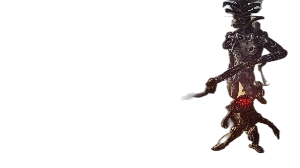 staff, dragon, sword, weapon, 3d render, concept art, photorealistic, fantasy art transparent PNG cut-out