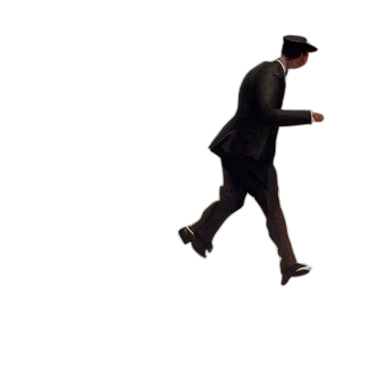 shoes, staff, hat, robot, concept art, 3d render, surrealist, painting transparent PNG cut-out