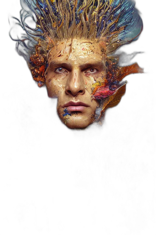 face, mask, dragon, crown, fantasy art, concept art, photorealistic, comic book art transparent PNG cut-out