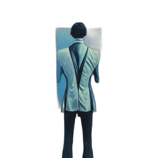 jacket, staff, robot, face transparent PNG cut-out