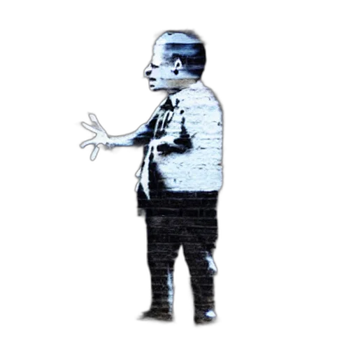 robot, staff, jacket, creature transparent PNG cut-out