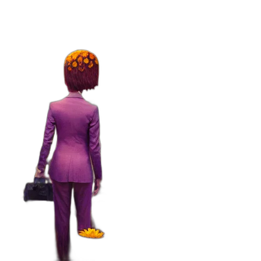 jacket, staff, dress, robot transparent PNG cut-out