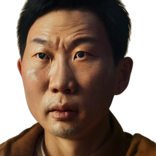 face, staff, mask, photorealistic transparent PNG cut-out