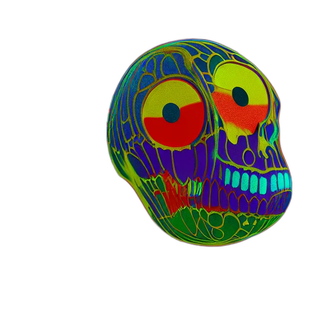 mask, jewelry, face, 3d render transparent PNG cut-out
