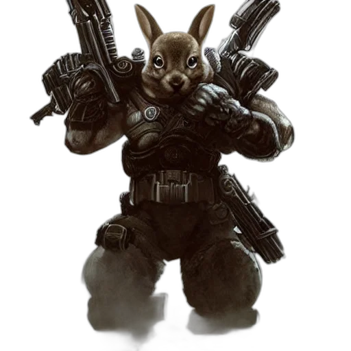 animal, weapon, concept art, 3d render transparent PNG cut-out
