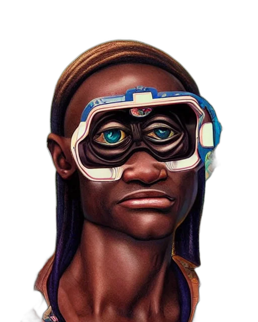 face, mask, robot, staff transparent PNG cut-out