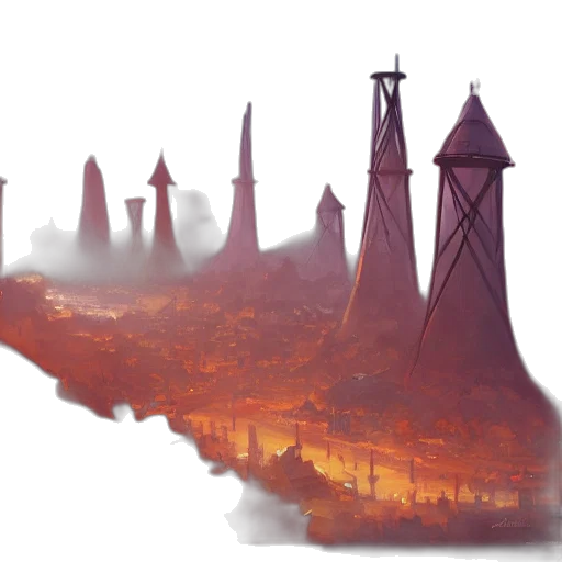 concept art, fantasy art, 3d render, comic book art transparent PNG cut-out