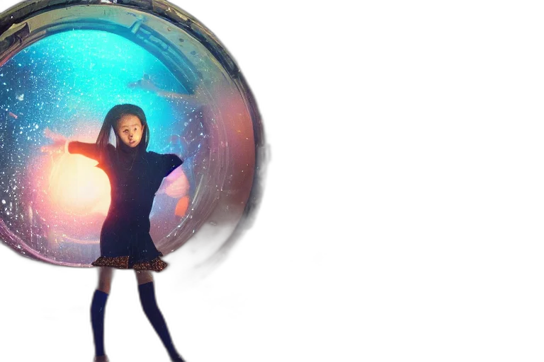 umbrella, dress, concept art, 3d render transparent PNG cut-out