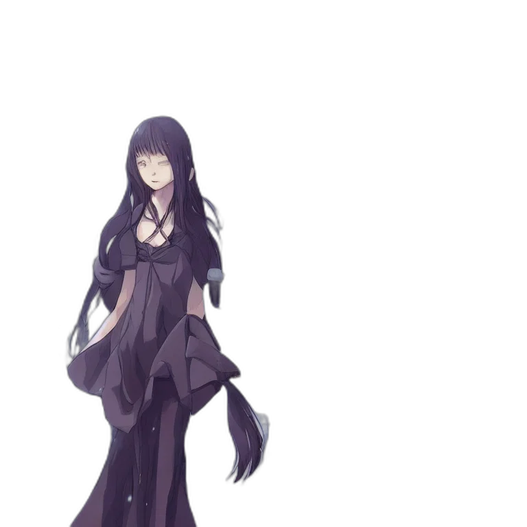 dress, staff, concept art, fantasy art transparent PNG cut-out