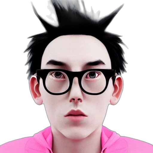 face, staff, creature, photorealistic transparent PNG cut-out