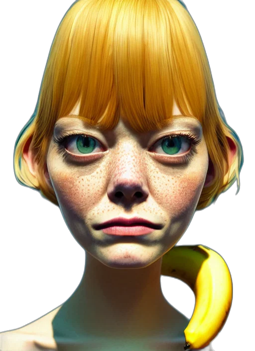 face, mask, creature, staff, 3d render, concept art, photorealistic, fantasy art transparent PNG cut-out
