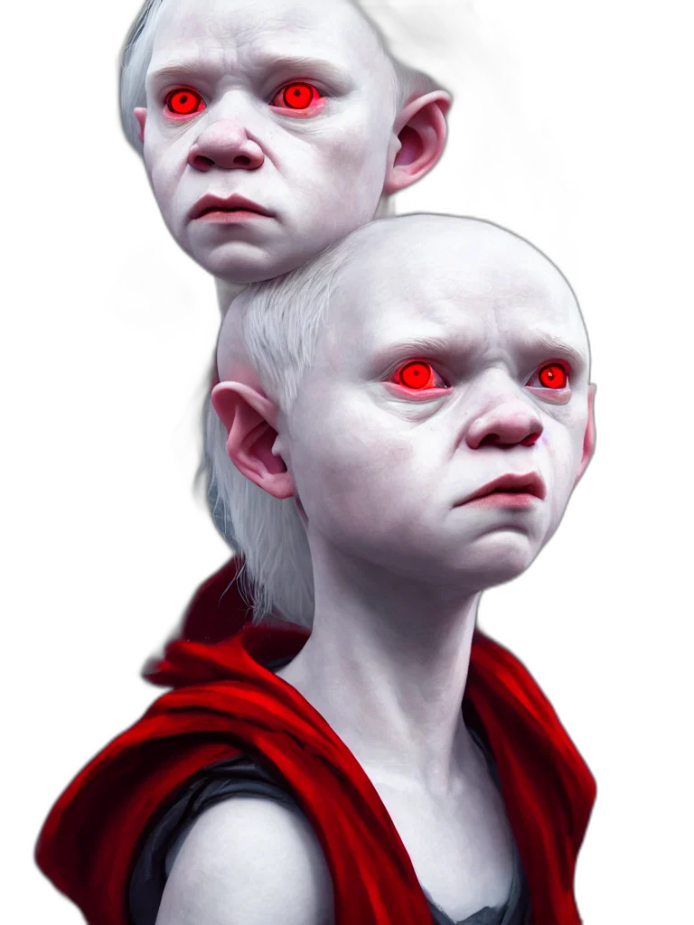 mask, face, creature, concept art, fantasy art, photorealistic, 3d render, red transparent PNG cut-out