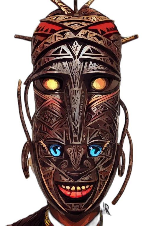 mask, robot, face, creature transparent PNG cut-out
