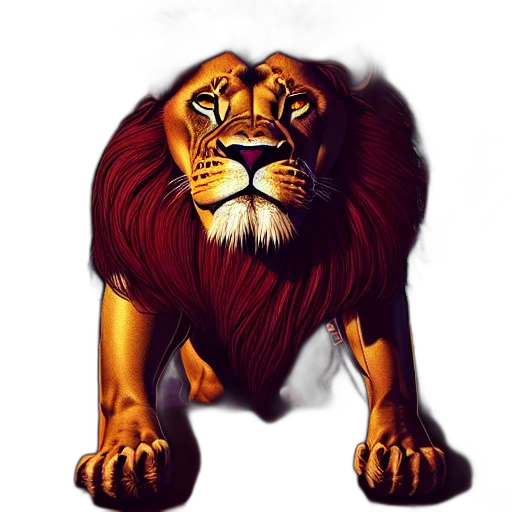 animal, crown, concept art, fantasy art transparent PNG cut-out