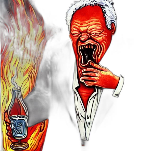mask, concept art, photorealistic, fire transparent PNG cut-out