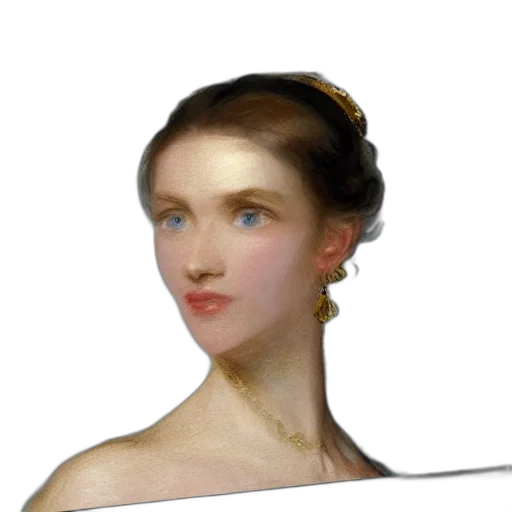 face, dress, staff, crown, photorealistic, oil painting, pixel art, fantasy art transparent PNG cut-out