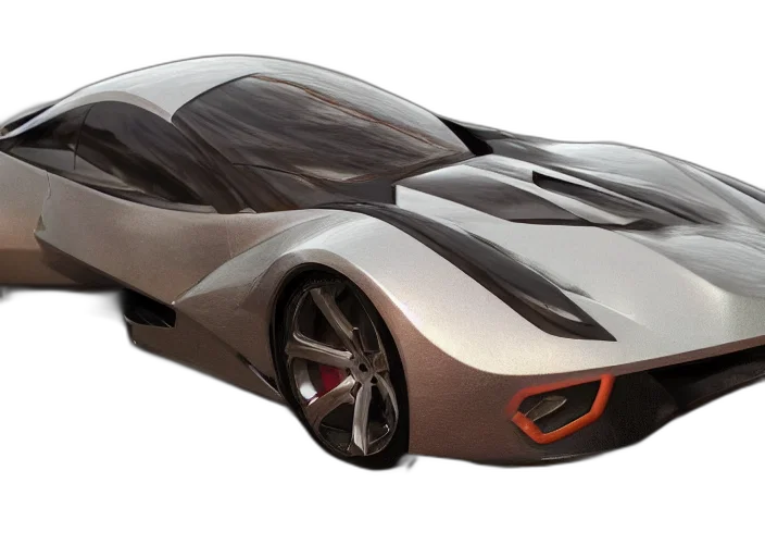 car, 3d render, concept art, photorealistic transparent PNG cut-out