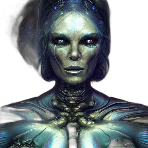 robot, face, mask, jewelry, cyberpunk, fantasy art, concept art, comic book art transparent PNG cut-out