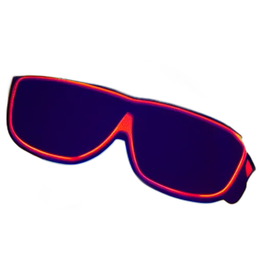 3d render, neon, colorful, blue, turtle, wearing, sunglasses, retro transparent PNG cut-out