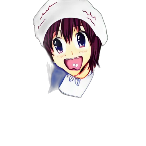 hat, face, staff, food transparent PNG cut-out